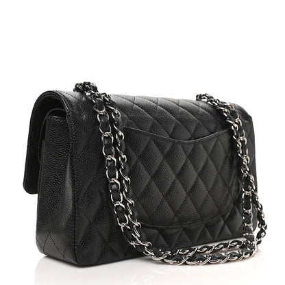 Chanel Caviar Quilted Medium Double Flap Black 3 of 9