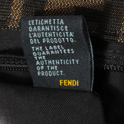 Fendi Zucca Mia Shoulder Flap Tobacco Blue 6 of 9