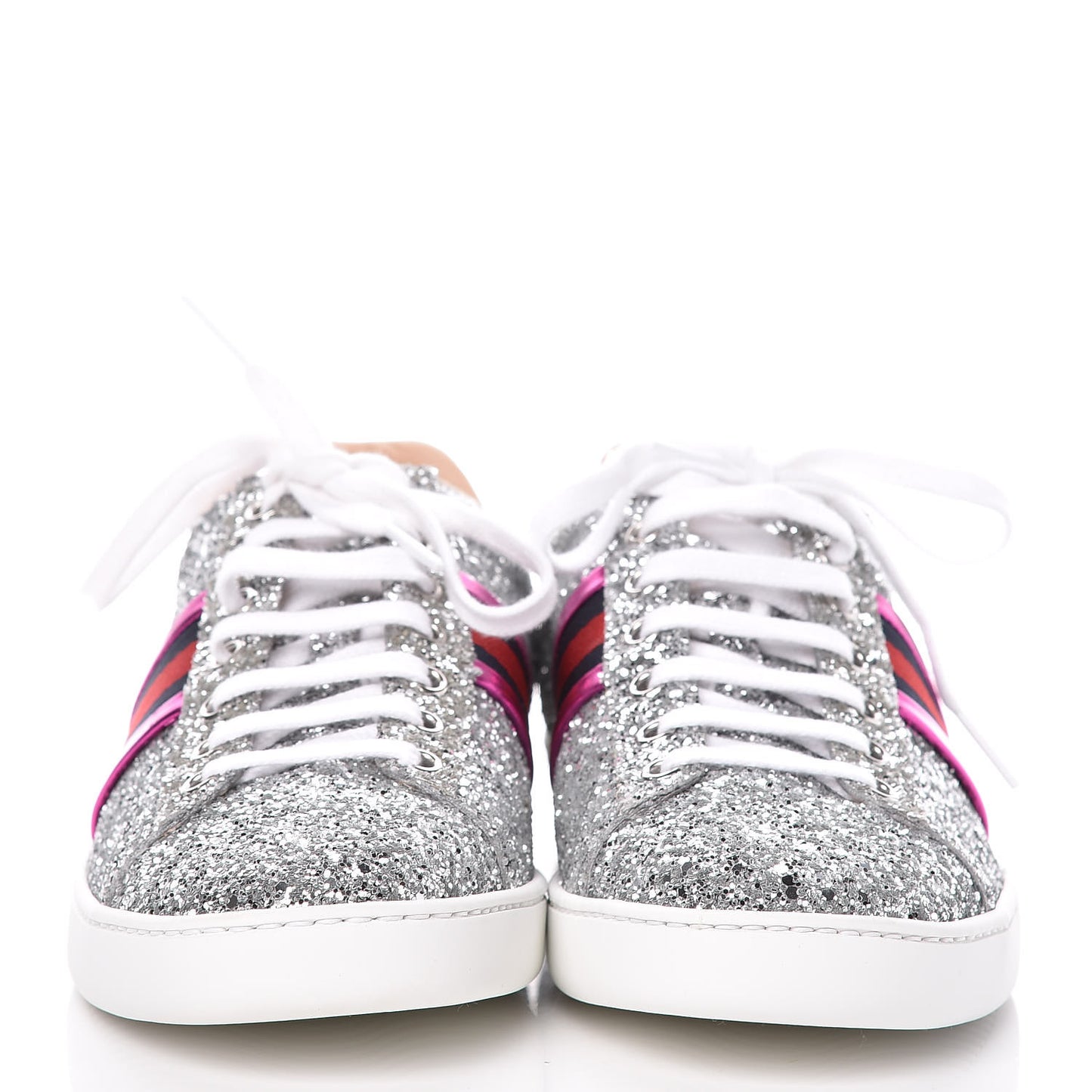 Glitter Web Ace Sneakers 38.5 Silver