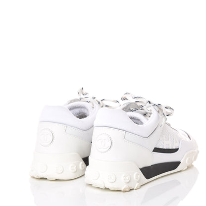 Chanel Calfskin Mesh Sneakers 36 White 4 of 12