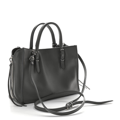 Balenciaga Calfskin Papier Mini A4 Zip Around Tote Gris Metal 2 of 9