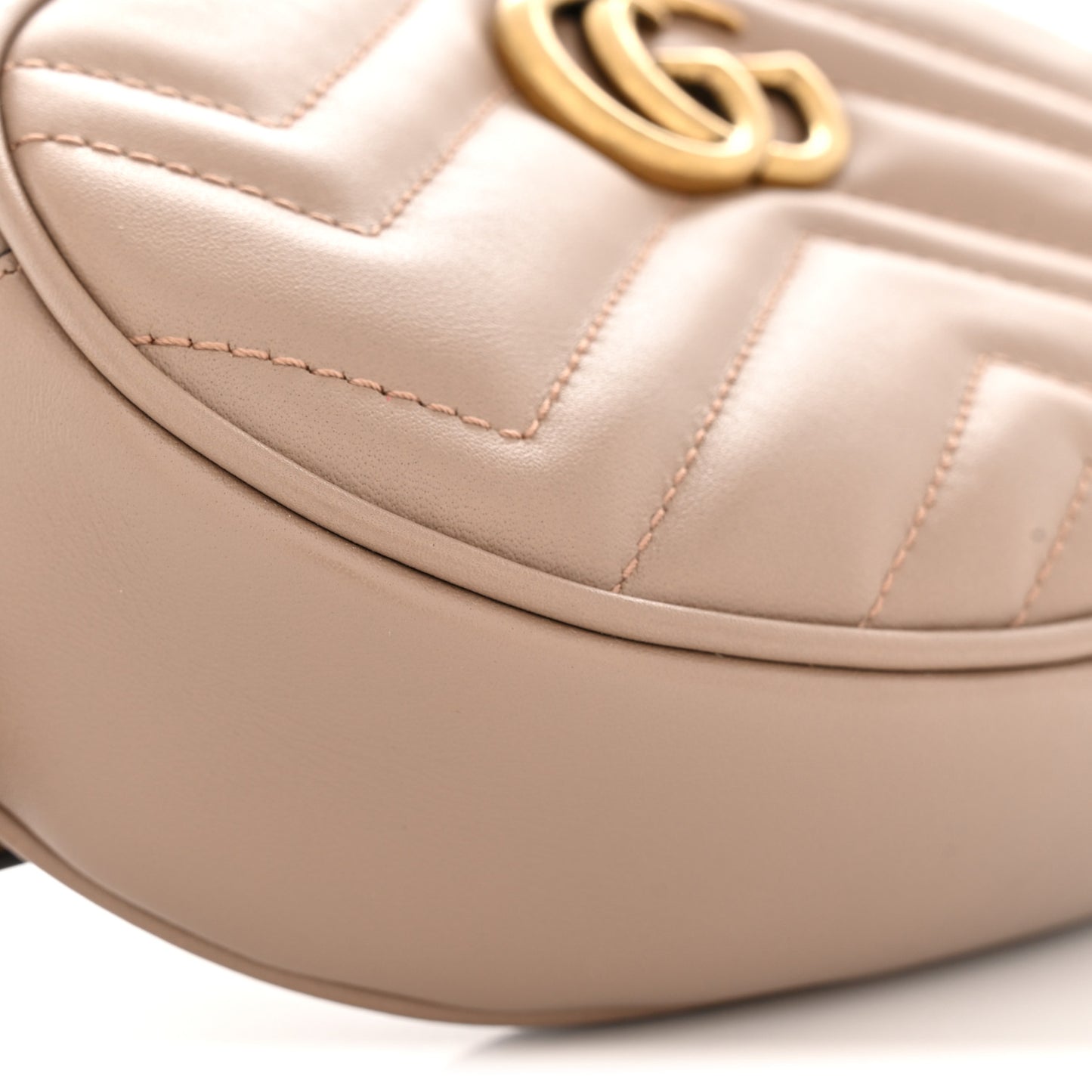 Calfskin Matelasse GG Marmont Belt Bag 85 34 Porcelain Rose