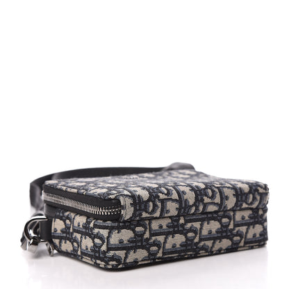 Christian Dior Oblique Pouch Beige Black 4 of 13