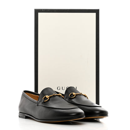 Gucci Calfskin Womens Jordaan Loafers 38.5 Black 9 of 9