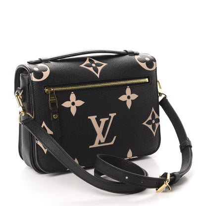 Louis Vuitton Empreinte Monogram Giant Pochette Metis Black Beige 3 of 10