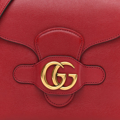 Gucci New Sakai Calfskin Lux Small Dahlia Messenger Shoulder Bag New Cherry Red 8 of 11