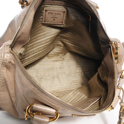 Prada Vitello Shine Bauletto Pomice 6 of 10