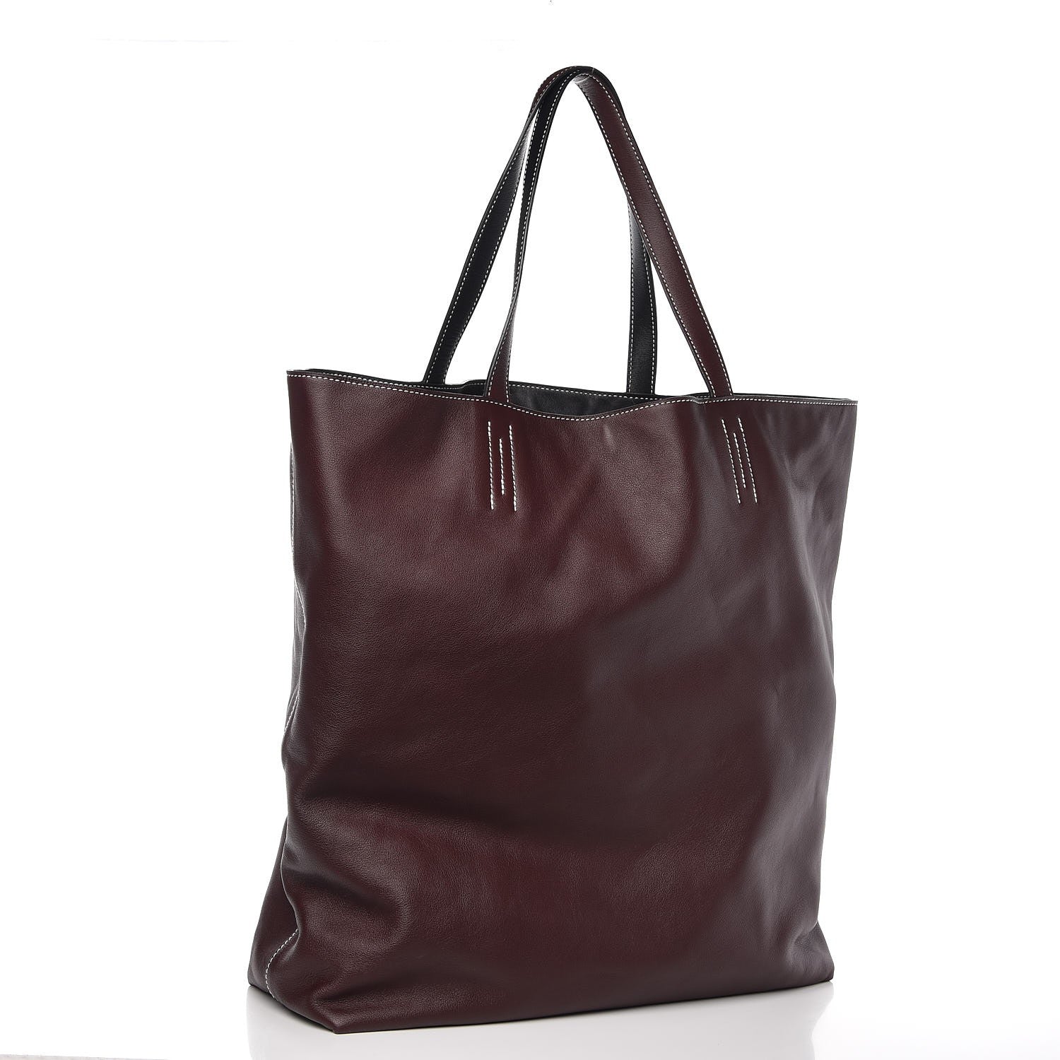 Hermes Sikkim Double Sens 45 Reversible Tote Black Prune 7 of 10
