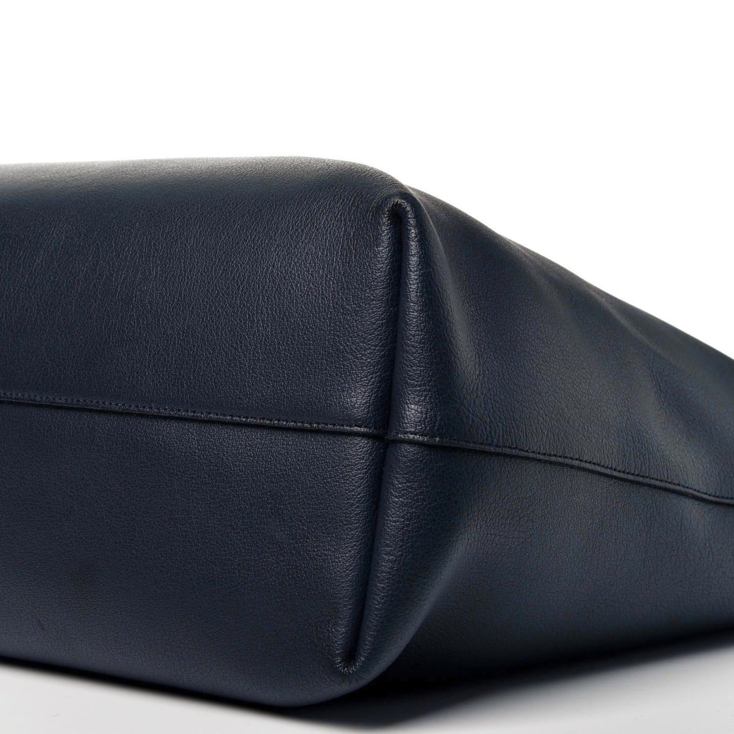 Calfskin Large Shopping Tote Deep Marine