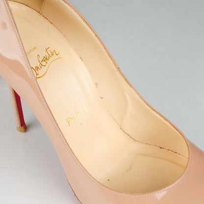 Christian Louboutin Patent Elisa 100 Pumps 38.5 Nude 8 of 10