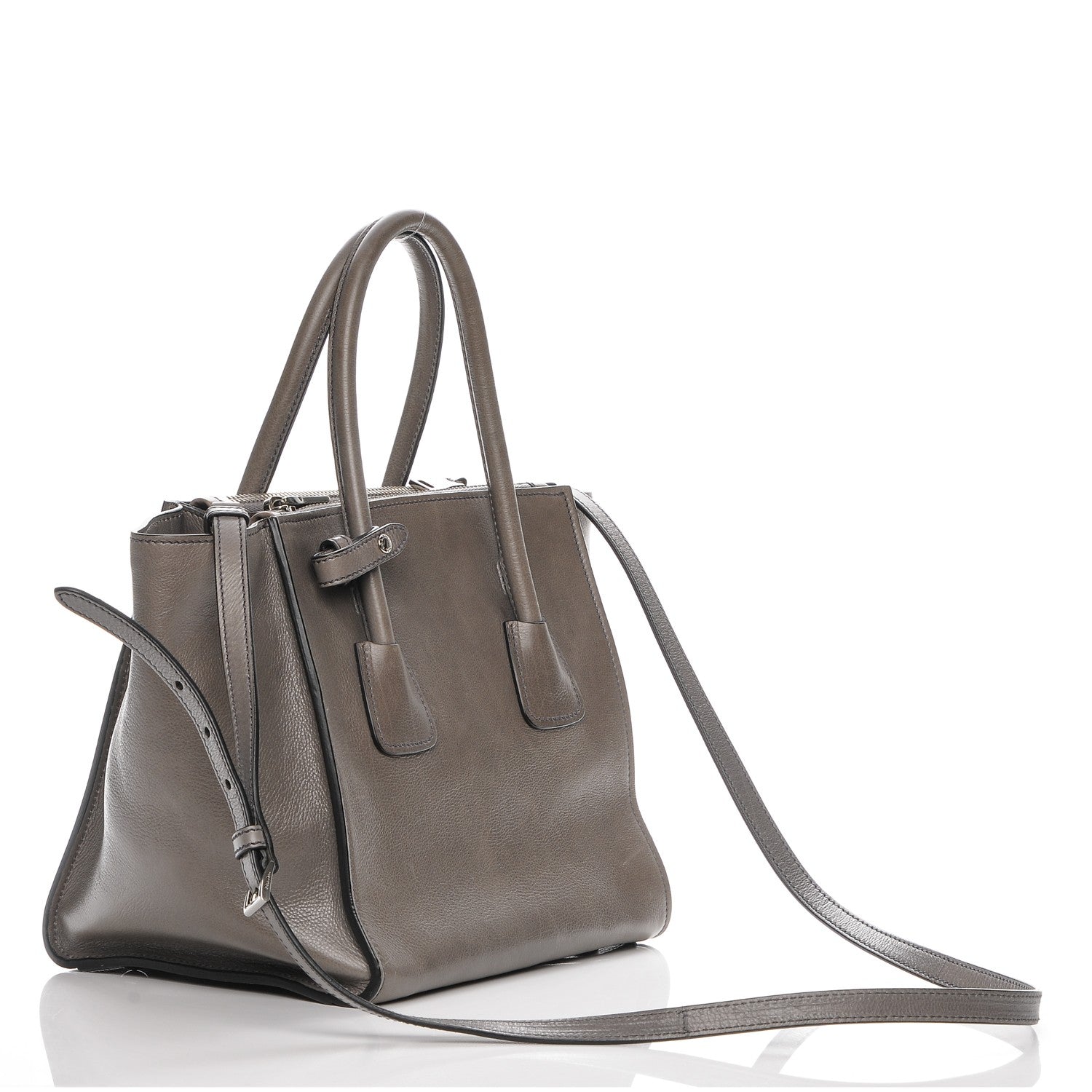 Prada Glace Calf Twin Pocket Tote Marmo 3 of 6