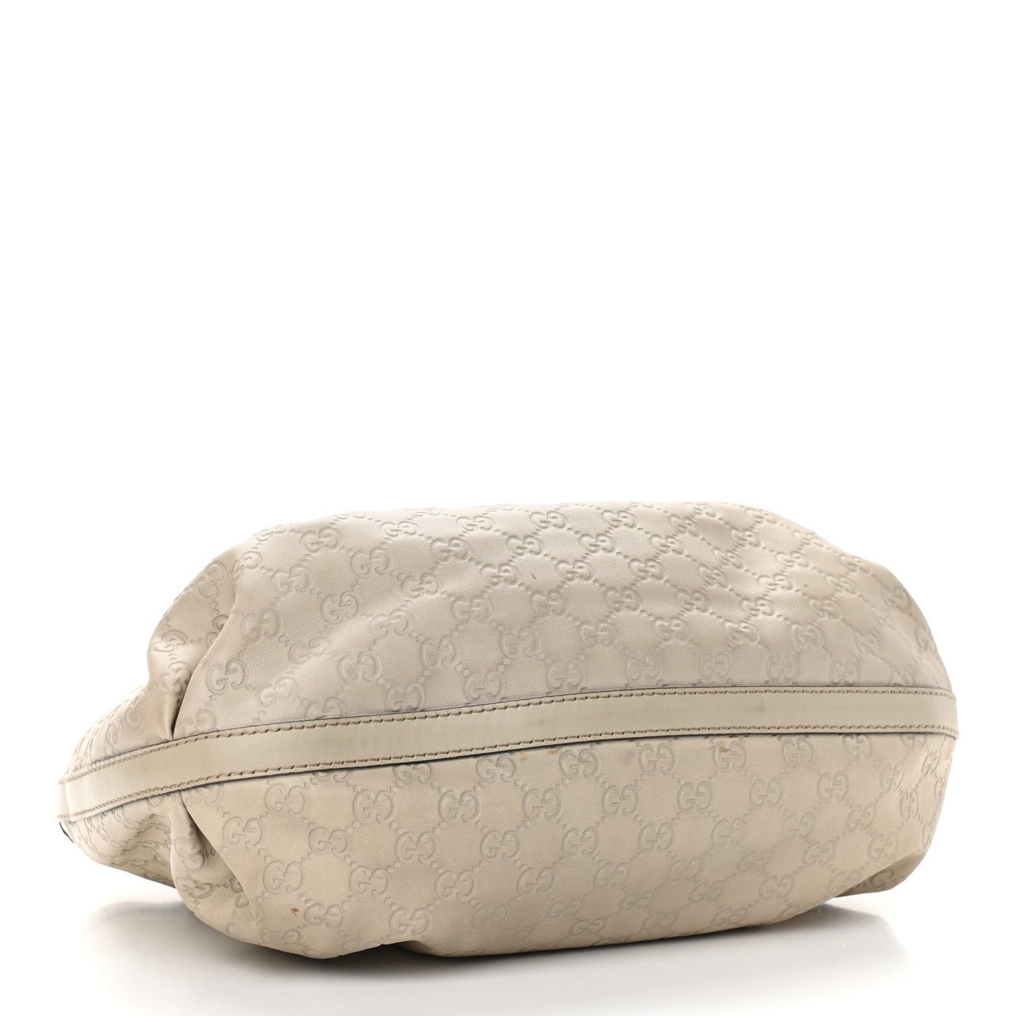 Guccissima Medium Scarlett Stud Tote Off White