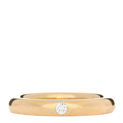 Tiffany 18K Yellow Gold Diamond 3mm Elsa Peretti Band Ring 45 3.5 1 of 5