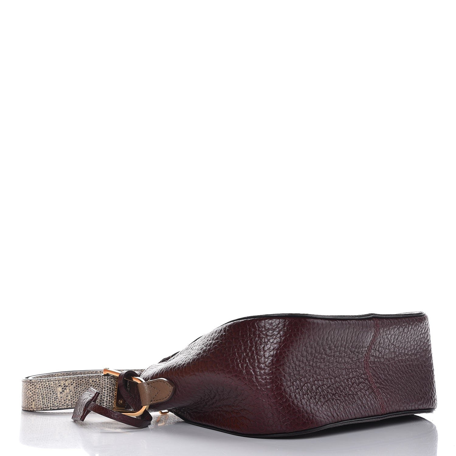 Louis Vuitton Ostrich Lizard Exotique Majestueux Shoulder Bag Bordeaux 4 of 8