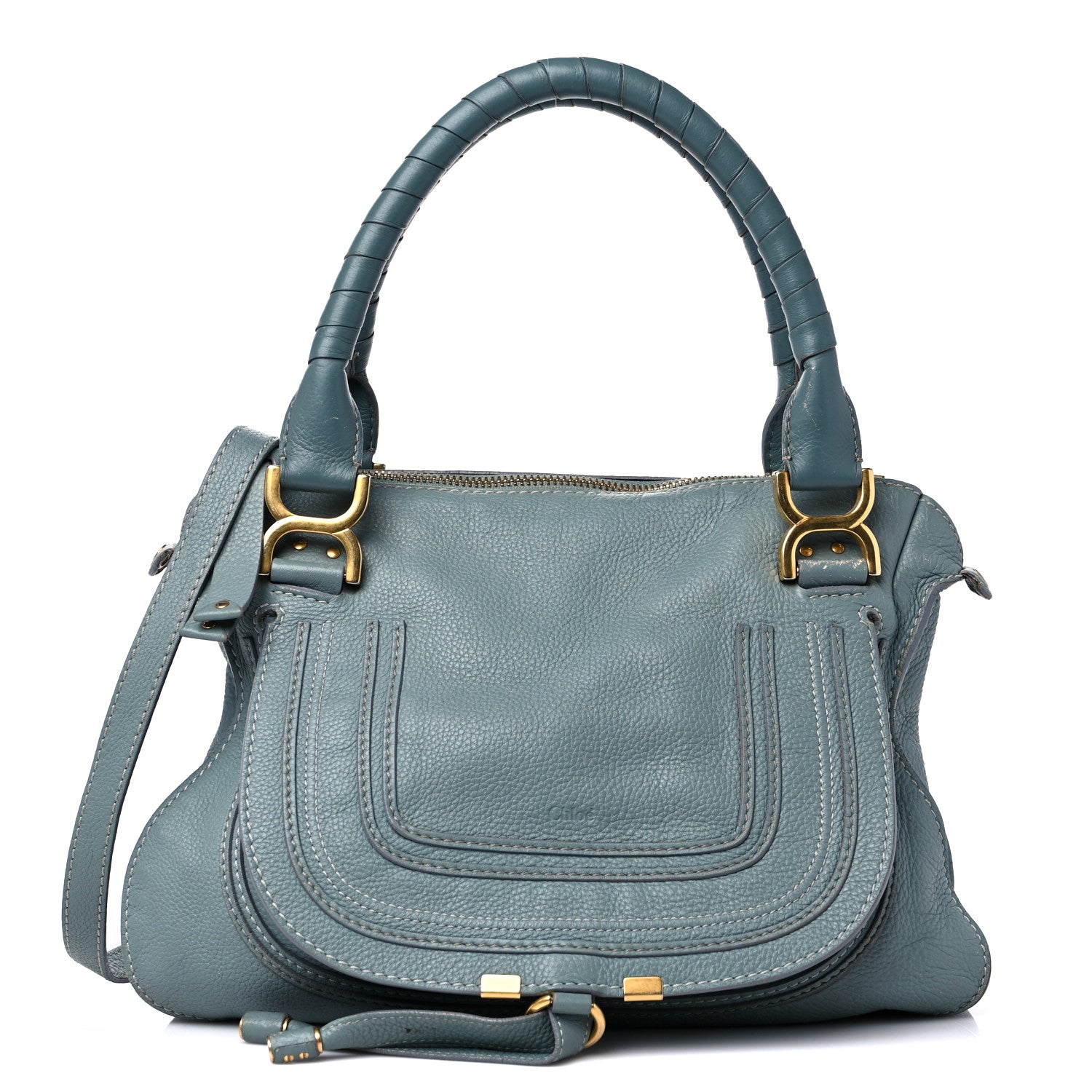 Chloe Calfskin Medium Marcie Satchel Cloudy Blue 1 of 26