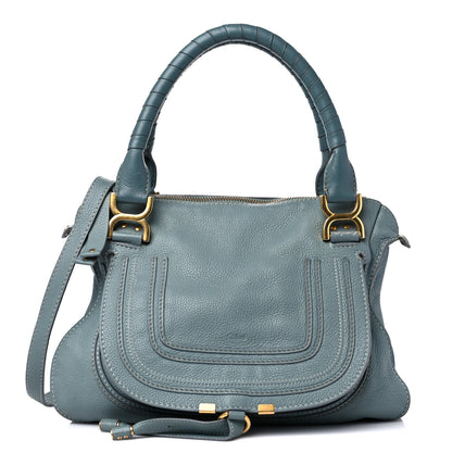 Chloe Calfskin Medium Marcie Satchel Cloudy Blue 1 of 26