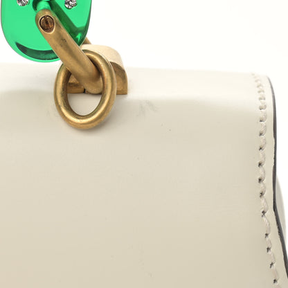 Gucci Calfskin Plexiglass Medium Classic 2 Top Handle Bag White 12 of 14