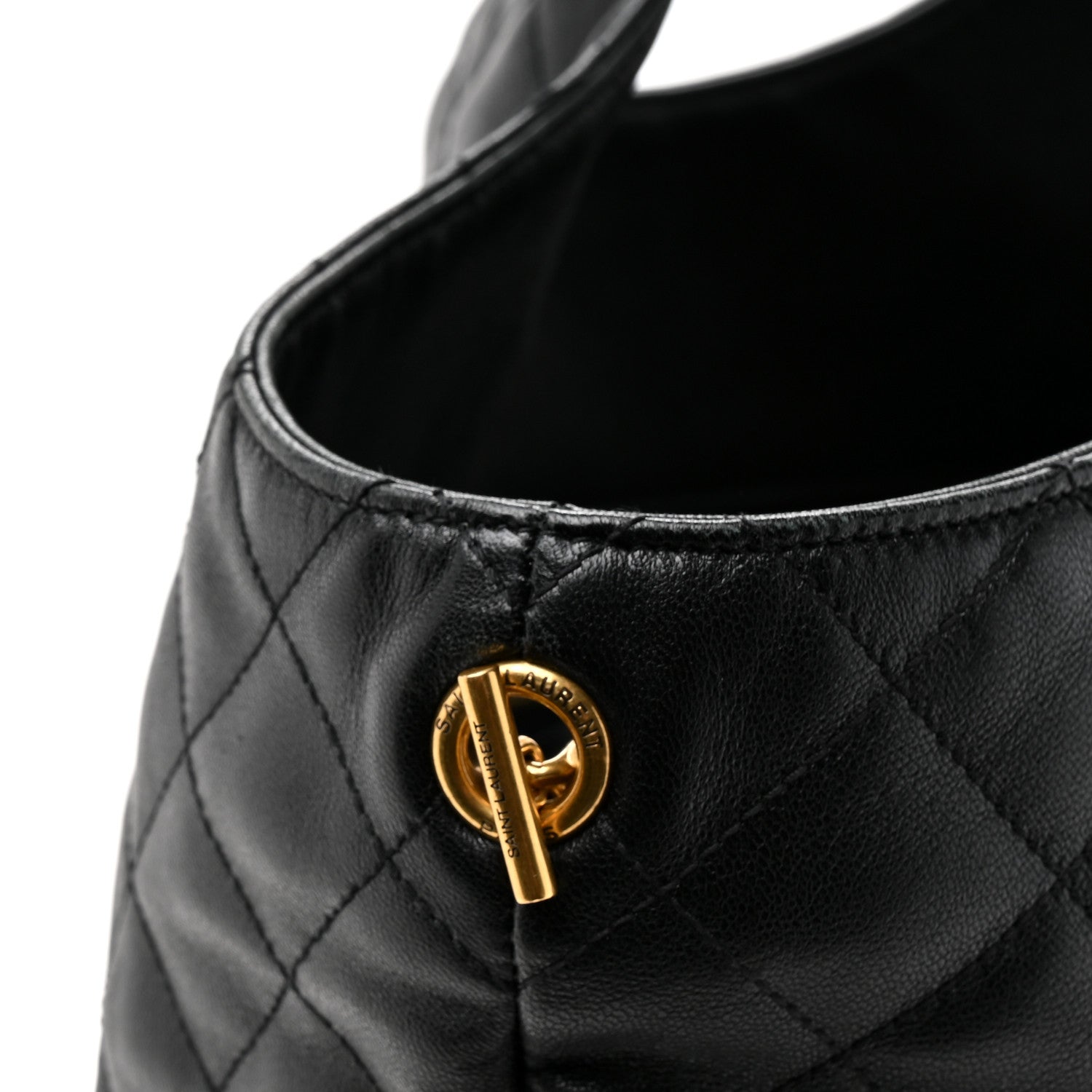 Saint Laurent Lambskin Quilted Maxi Icare Shopping Tote Black 13 of 14