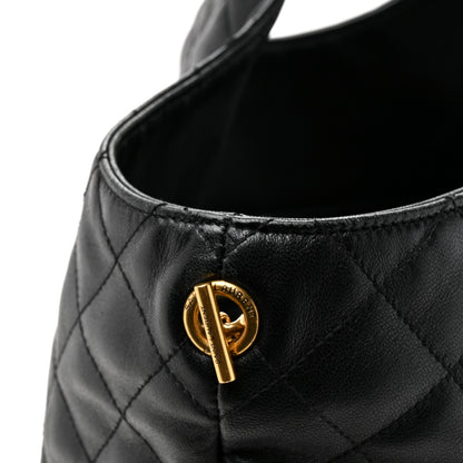 Saint Laurent Lambskin Quilted Maxi Icare Shopping Tote Black 13 of 14