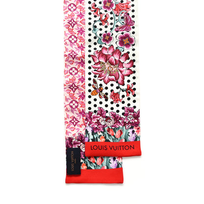 Louis Vuitton Silk Louis In The Garden Bandeau Fuchsia 2 of 8