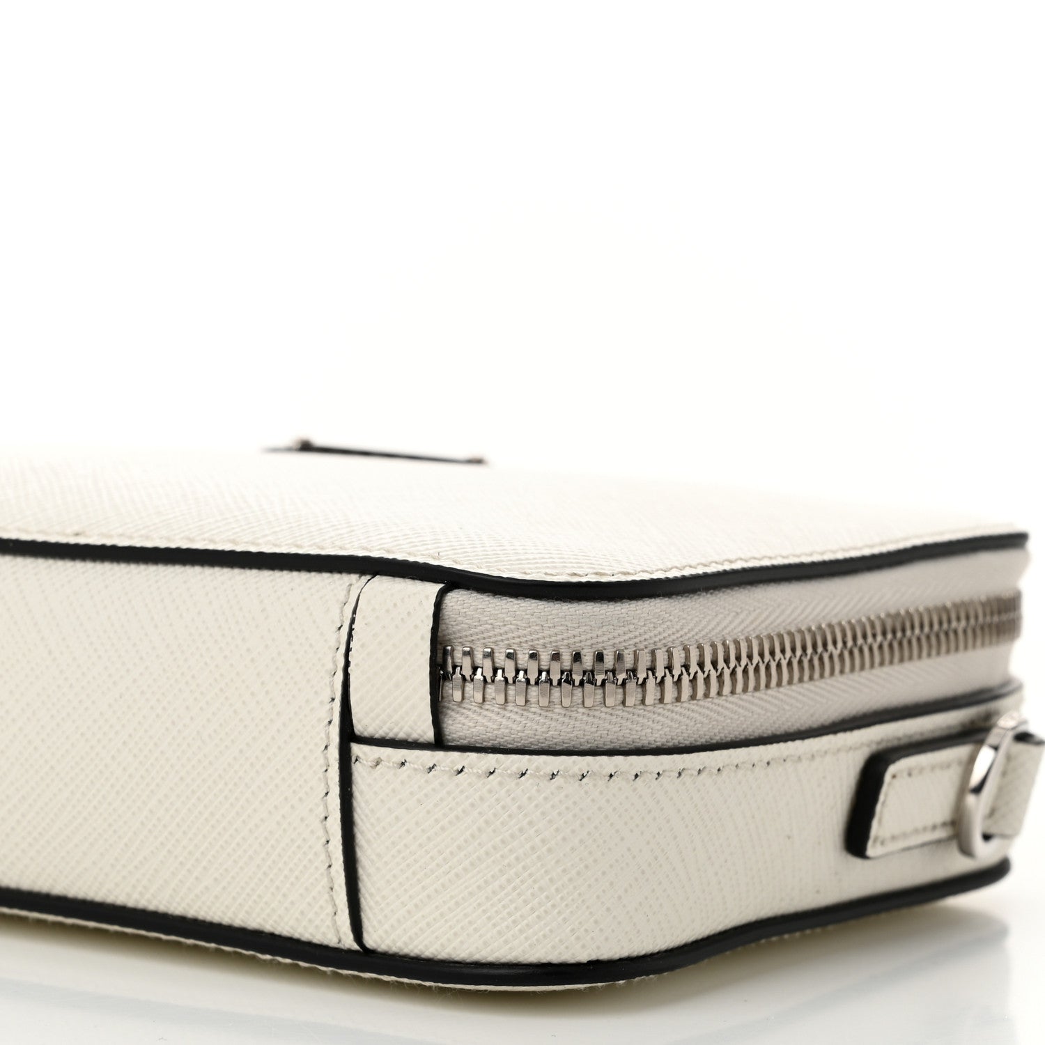 Prada Saffiano Travel Small Brique Crossbody Bag White 9 of 9