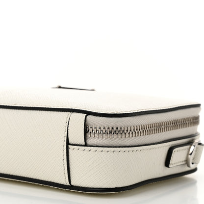 Prada Saffiano Travel Small Brique Crossbody Bag White 9 of 9