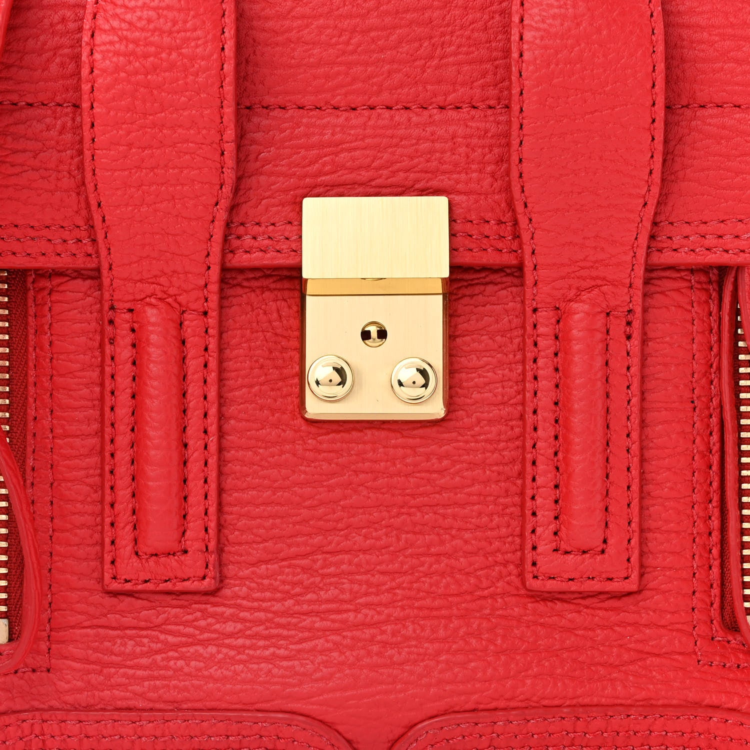 3.1 Phillip Lim Textured Calfskin Mini Pashli Satchel Red 8 of 10