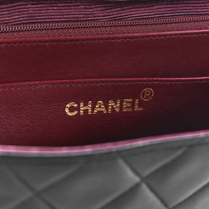 Chanel Lambskin Quilted XL Jumbo Single Flap Black 6 of 12