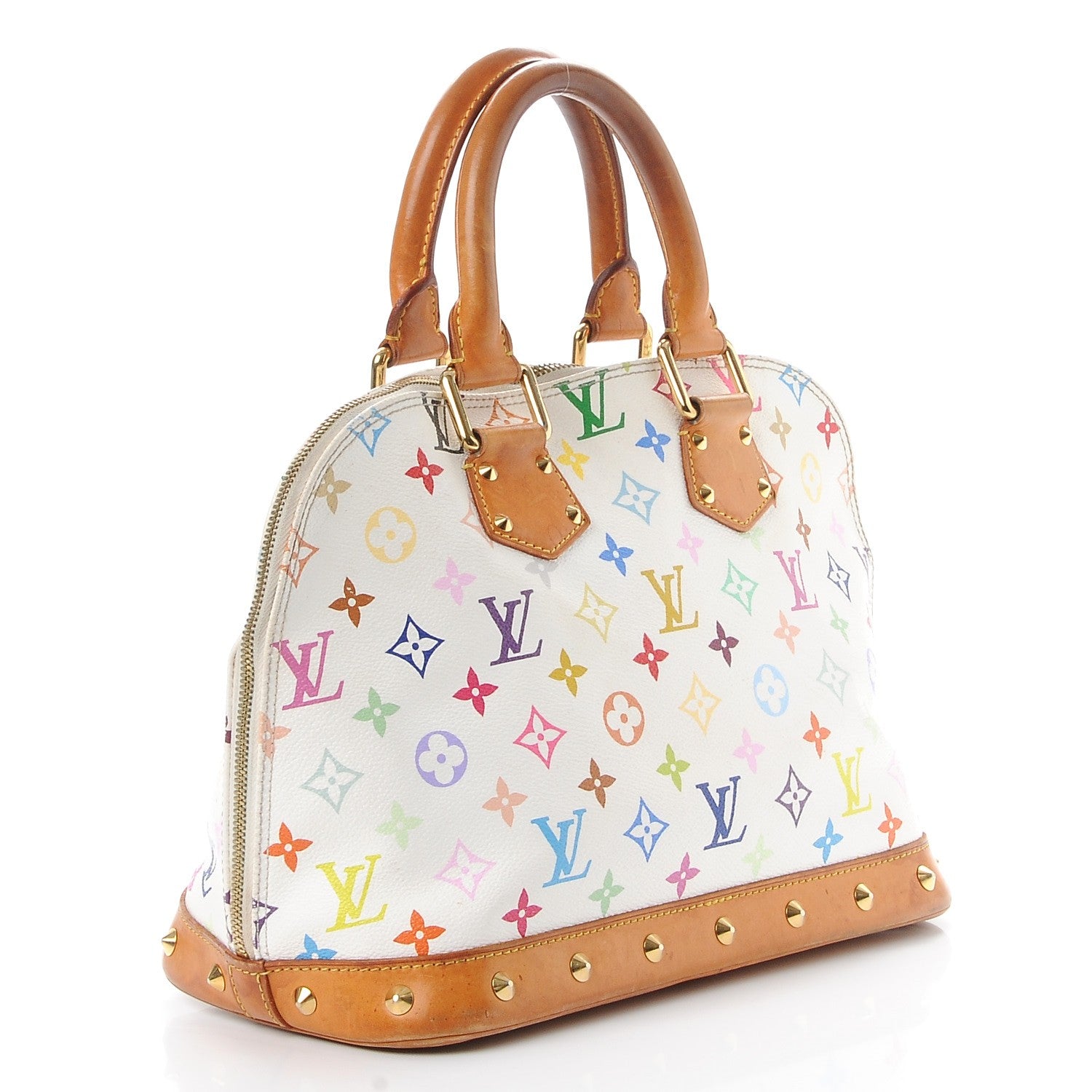 Louis Vuitton Monogram Multicolor Alma White 3 of 18