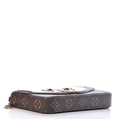Louis Vuitton Monogram Lovely Birds Pochette Felicie Chain Wallet 5 of 10