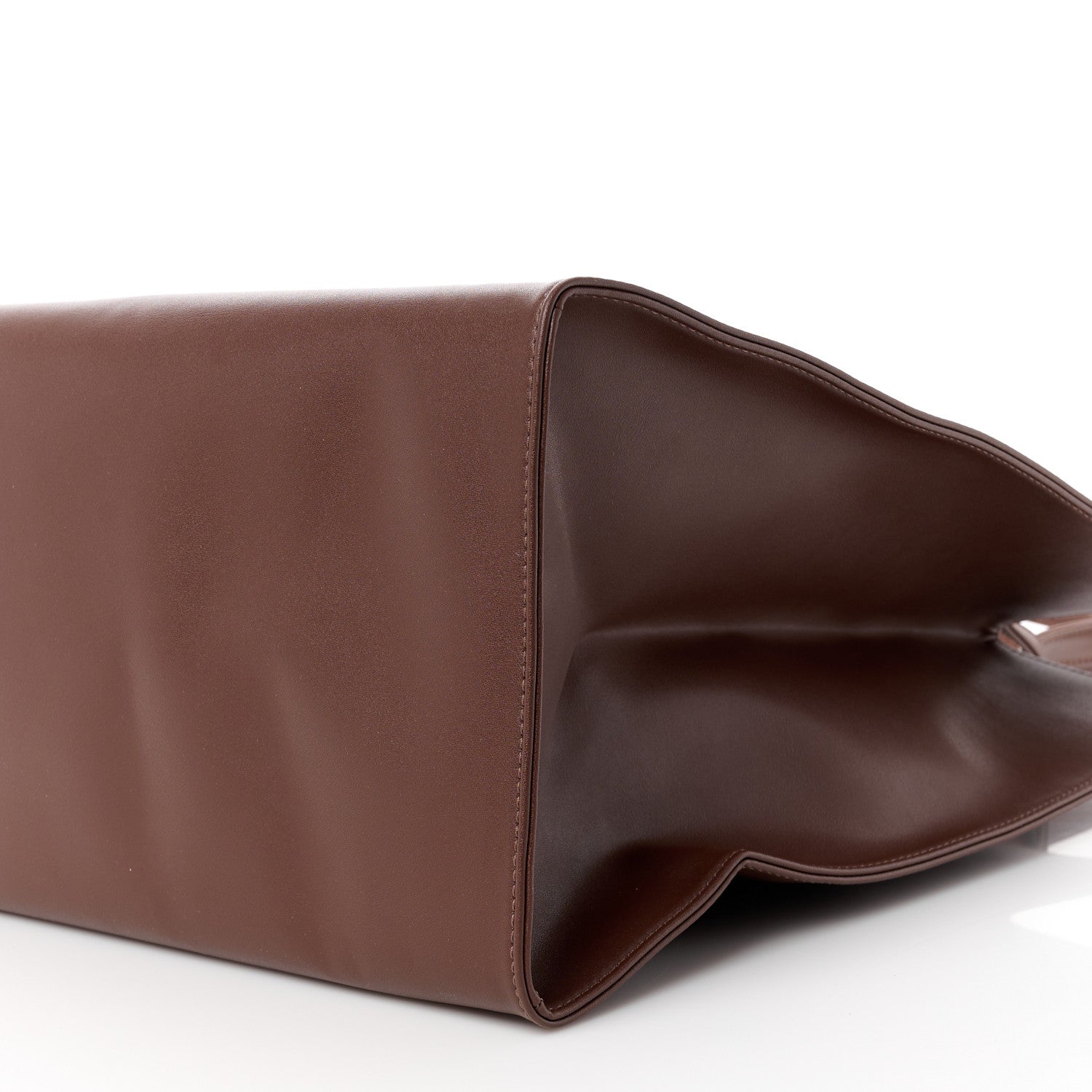Telfar Vegan Leather Large Shopping Bag Chocolate 11 of 11
