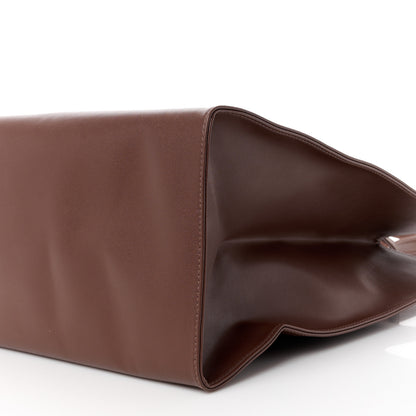Telfar Vegan Leather Large Shopping Bag Chocolate 11 of 11