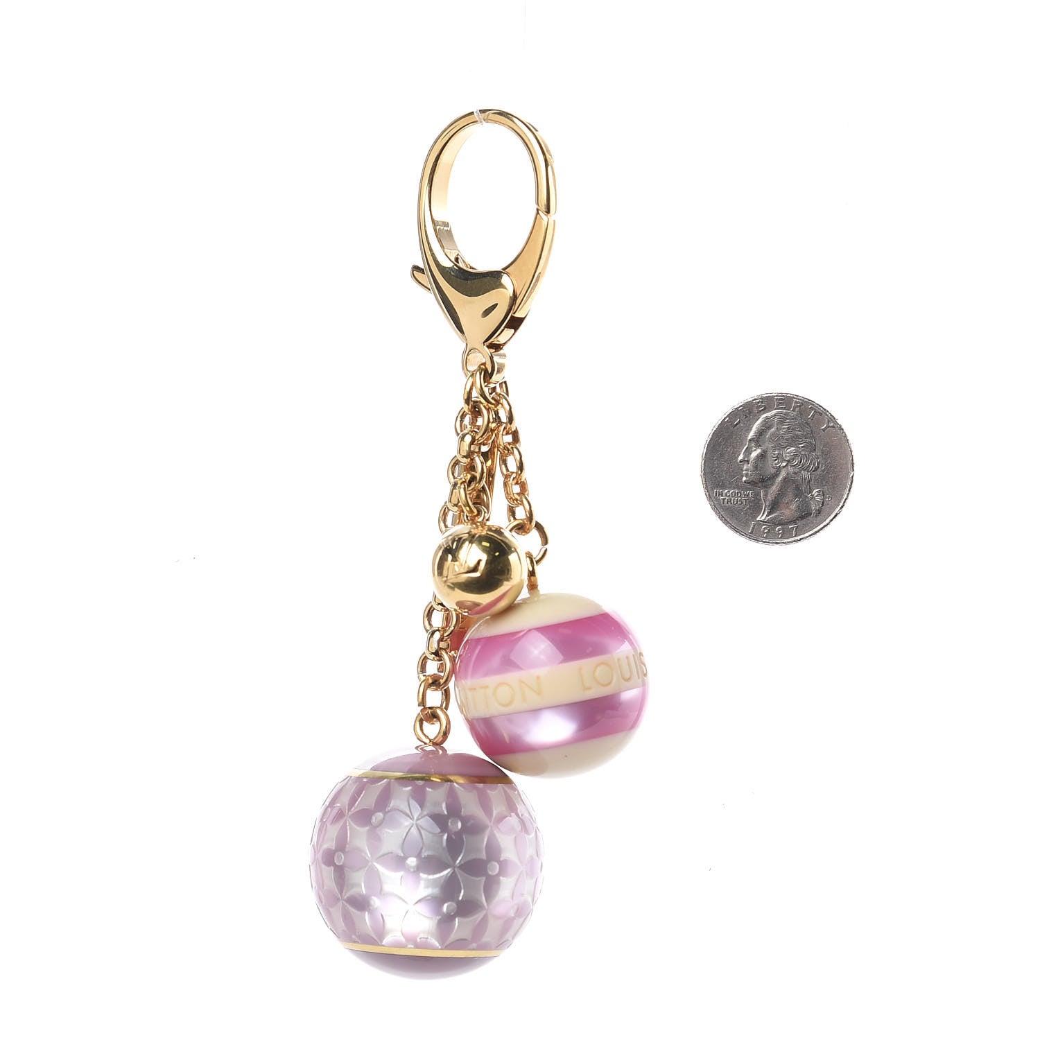 Louis Vuitton Mini Lin Croisette Bag Charm Violet 2 of 3