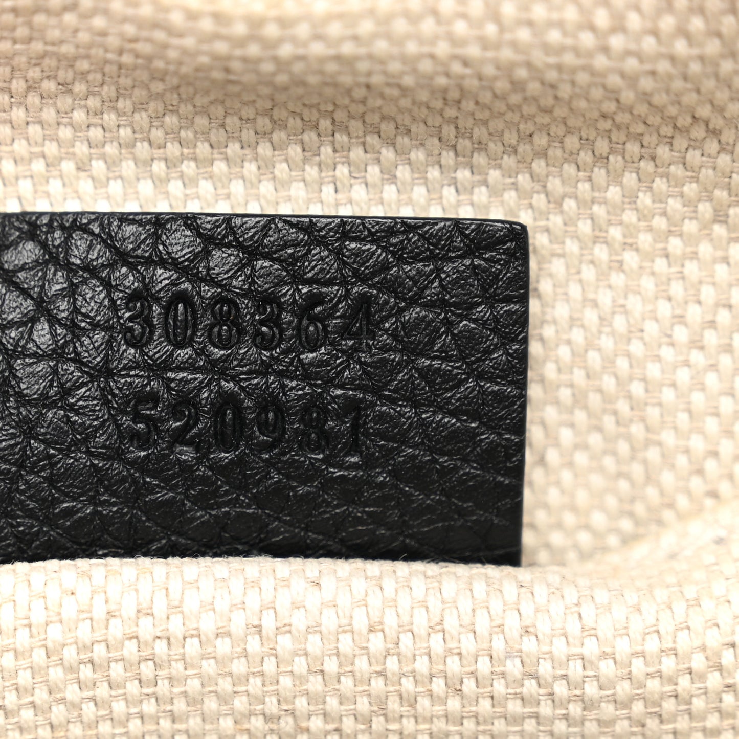 Pebbled Calfskin Small Soho Disco Bag Black