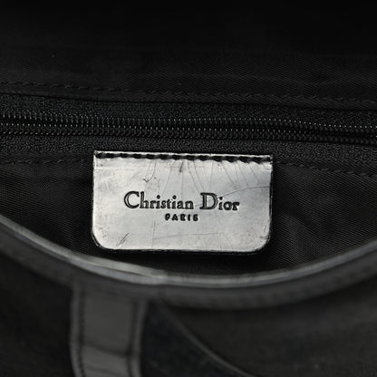 Christian Dior Pony Hair Double Saddle Bag Blue Brown 7 of 11