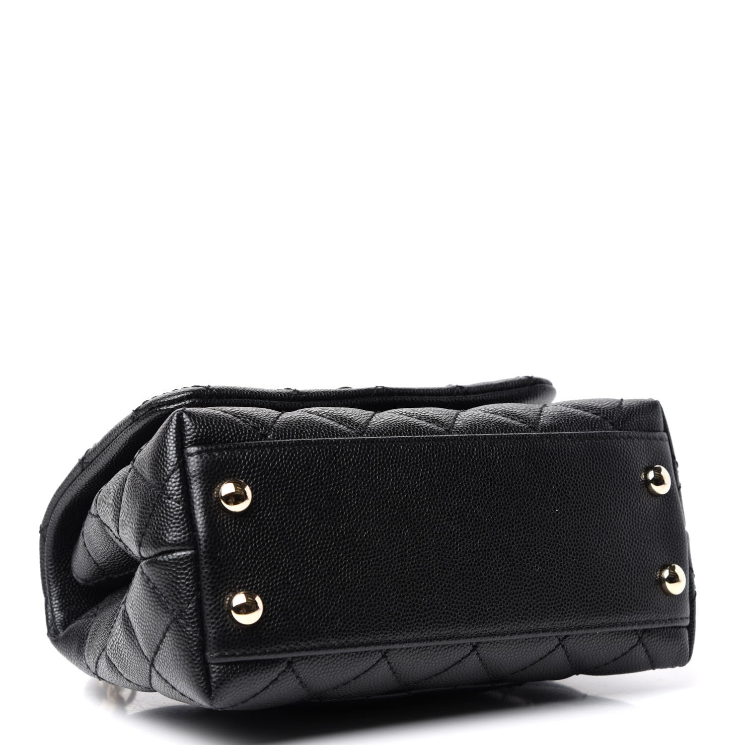 Chanel Caviar Quilted Extra Mini Coco Handle Flap Black 4 of 9