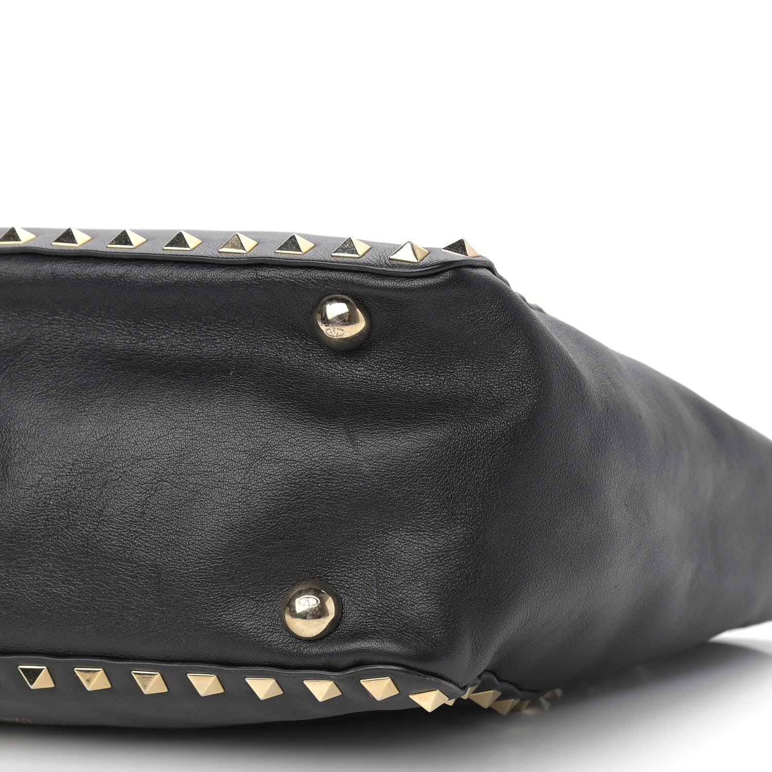 Valentino Garavani Vitello Small Rockstud Tote Black 10 of 10