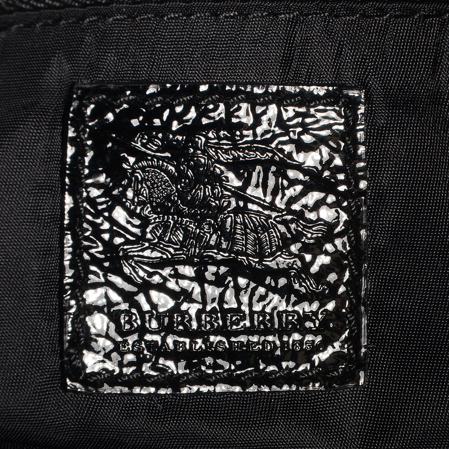 Nylon Beat Check Small Victoria Tote Black