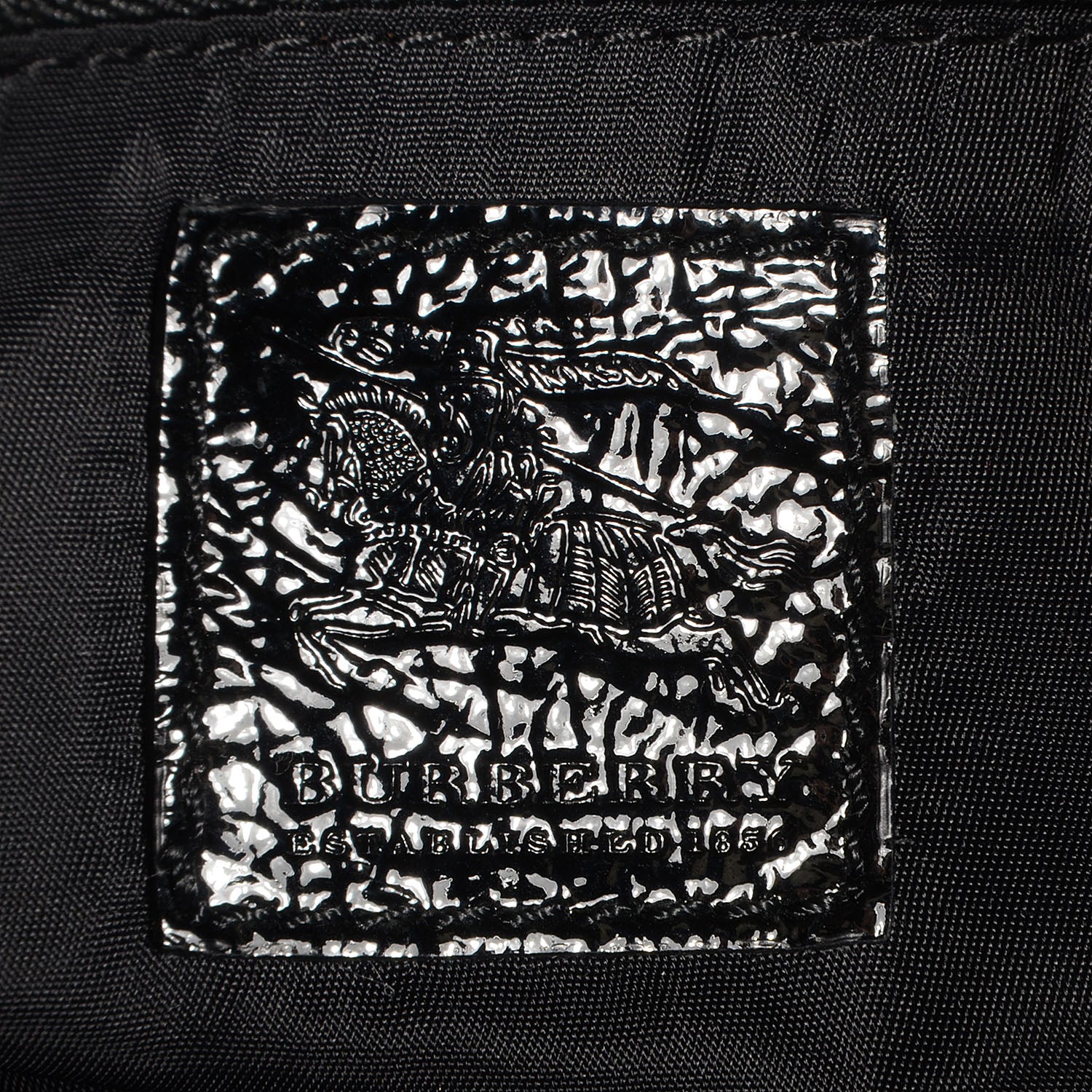 Burberry Nylon Beat Check Small Victoria Tote Black 6 of 8