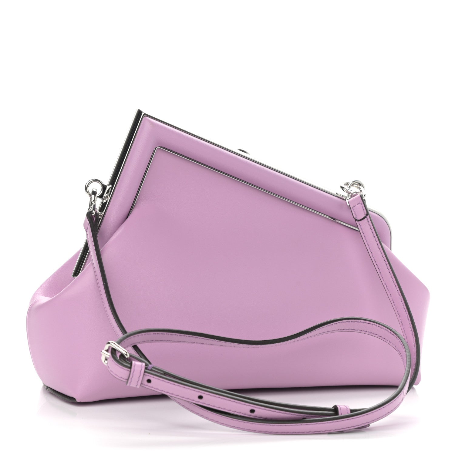 Fendi Shiny Nappa Small Fendi First Violetta 3 of 10
