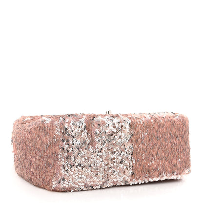 Chanel Sequin Mini Flap Light Pink Silver 3 of 10