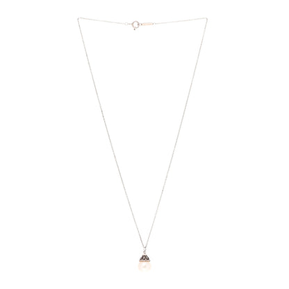 Tiffany Sterling Silver Pearl Ziegfeld Drop Pendant Necklace 3 of 5