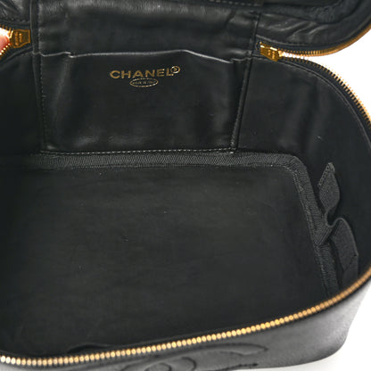Chanel Caviar CC Vanity Cosmetic Case Black 5 of 10
