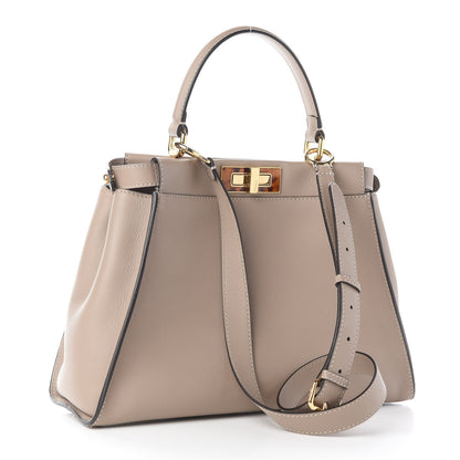Fendi Vitello Seta Plexiglass Tortoise Medium Peekaboo Iconic Satchel Tortora 3 of 8