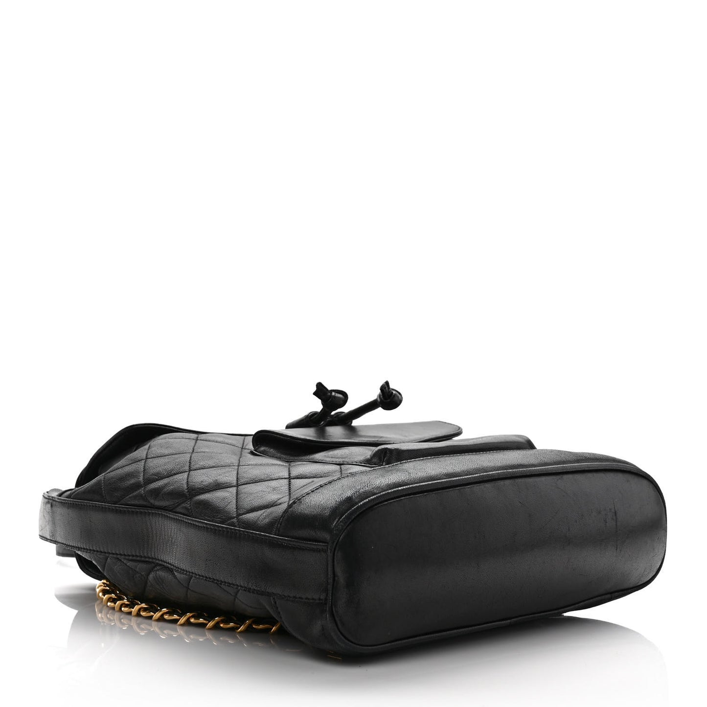 Lambskin Quilted CC Backpack Black