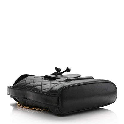 Chanel Lambskin Quilted CC Backpack Black 5 of 9