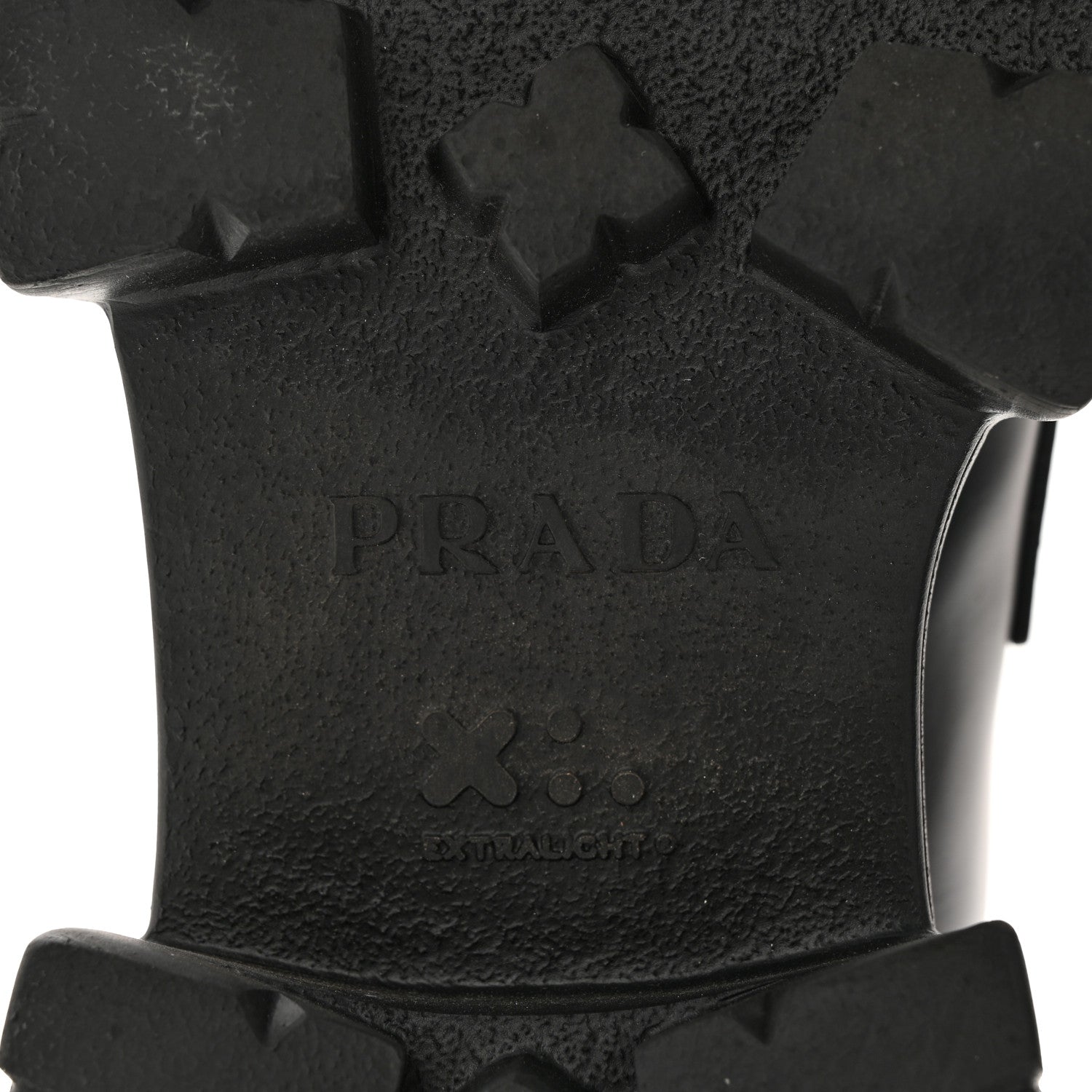 Prada Spazzolato Rois Metal Triangle Logo Mens Monolith 60mm Loafers 6 Black 7 of 15