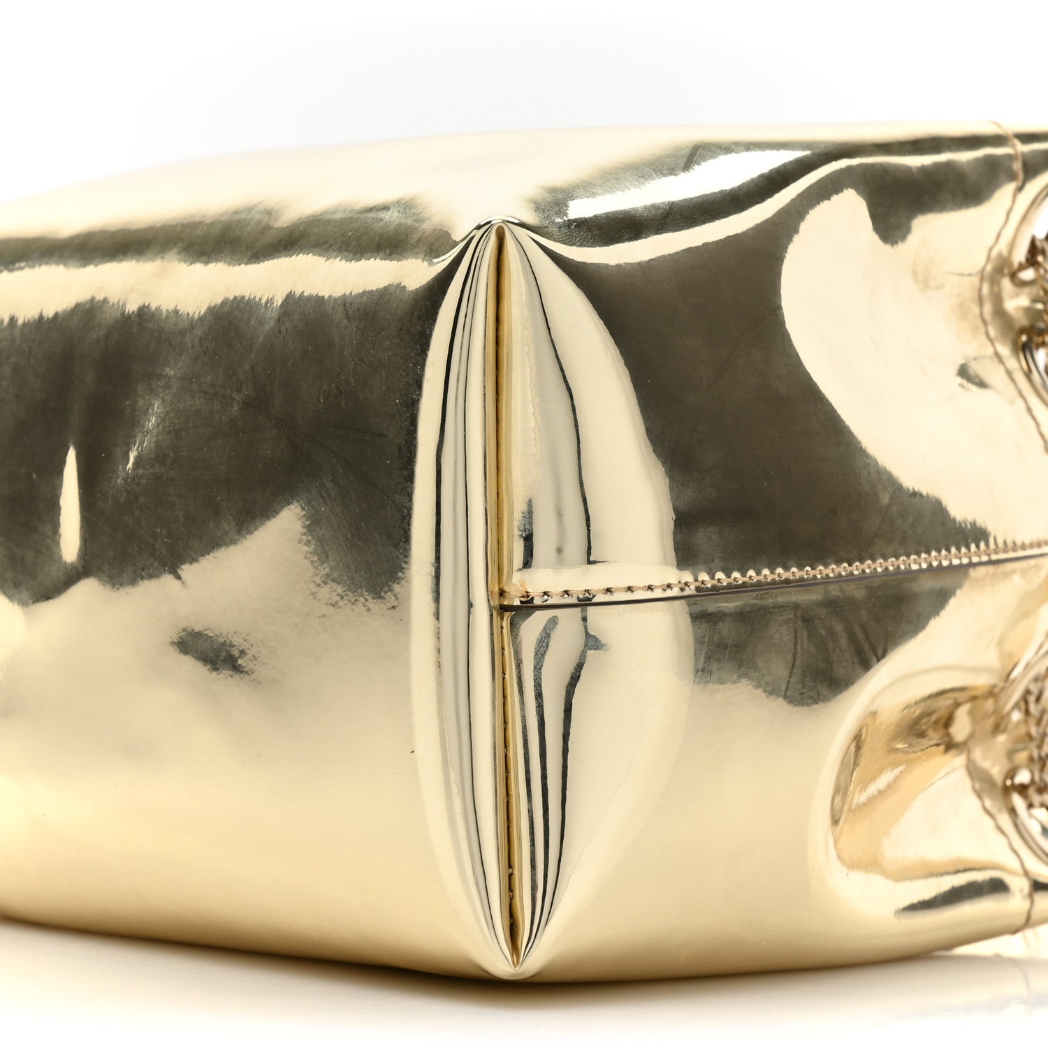 Jimmy Choo Metallic Patent Bon Bon Bag Gold 7 of 8