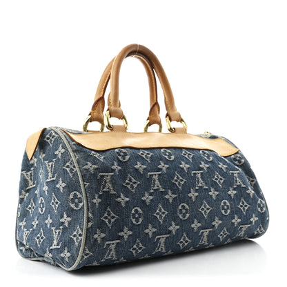 Louis Vuitton Monogram Denim Neo Speedy Blue 3 of 10