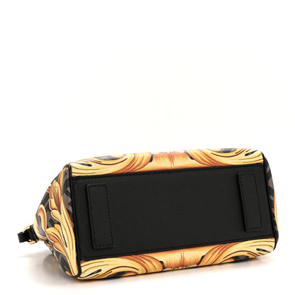 Versace X FENDI Grained Calfskin Fendace La Medusa Medium Top Handle Bag Black Multicolor 4 of 13